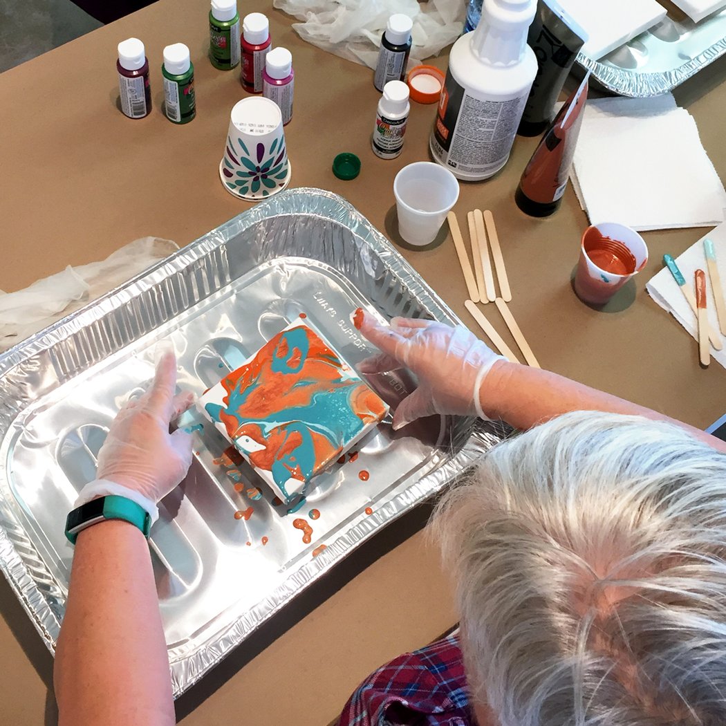 Acrylic Pour Painting Workshop 4